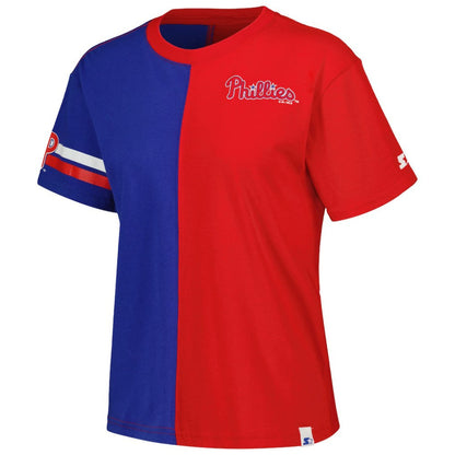 Philadelphia Phillies Starter Women's Power Move T-Shirt - Red/Royal