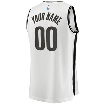 Brooklyn Nets Youth Fast Break Replica Custom Jersey - Association Edition - White | Fanatics online