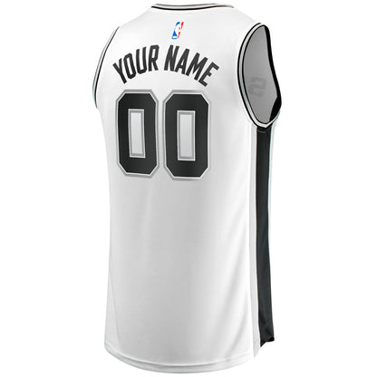 San Antonio Spurs Youth Fast Break Replica Custom Jersey - Association Edition - White | Fanatics online
