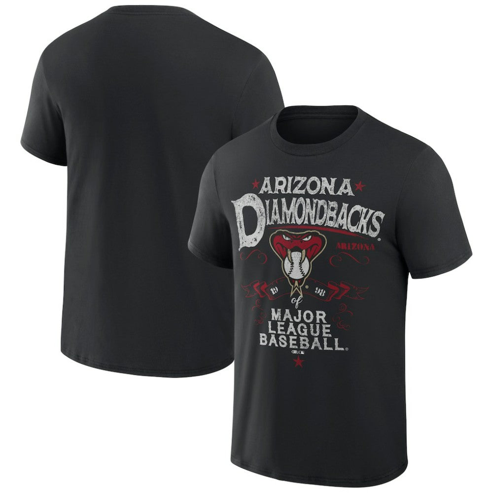 Arizona Diamondbacks Darius Rucker Collection Beach Splatter T-Shirt - Black