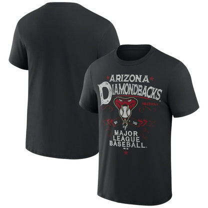 Arizona Diamondbacks Darius Rucker Collection Beach Splatter T-Shirt - Black