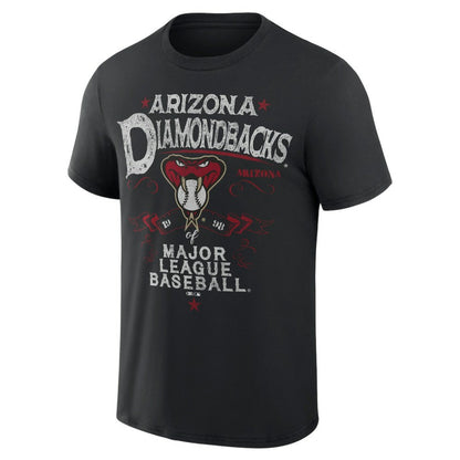 Arizona Diamondbacks Darius Rucker Collection Beach Splatter T-Shirt - Black