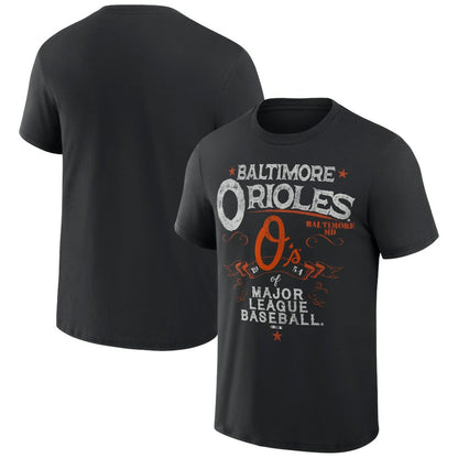 Baltimore Orioles Darius Rucker Collection Beach Splatter T-Shirt - Black