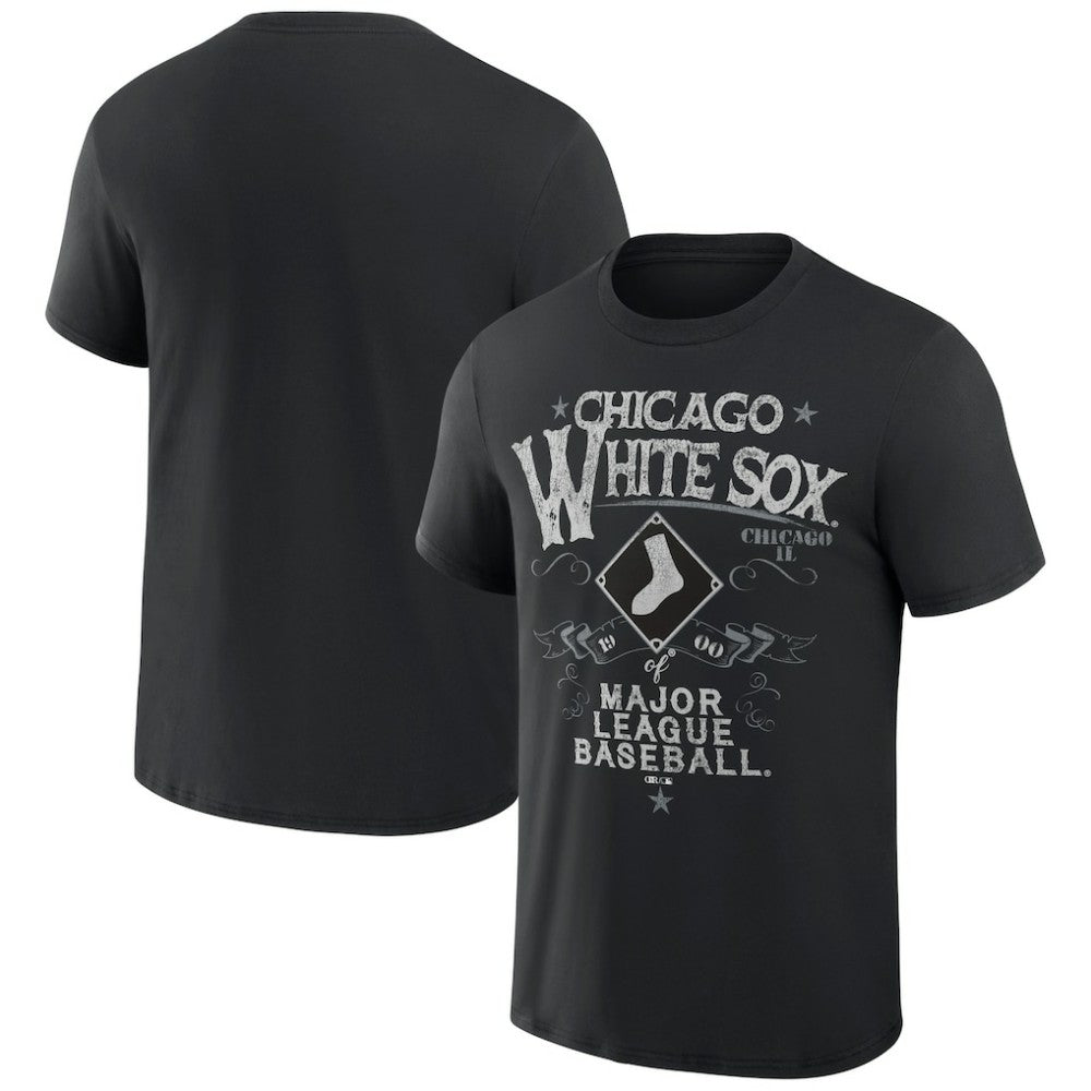 Chicago White Sox Darius Rucker Collection Beach Splatter T-Shirt - Black