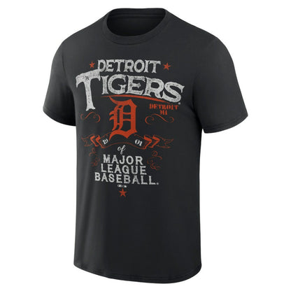 Detroit Tigers Darius Rucker Collection Beach Splatter T-Shirt - Black