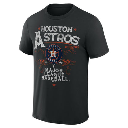 Houston Astros Darius Rucker Collection Beach Splatter T-Shirt - Black