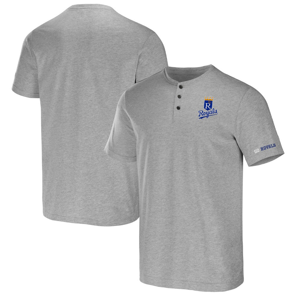 Kansas City Royals Darius Rucker Collection Henley T-Shirt - Heather Gray