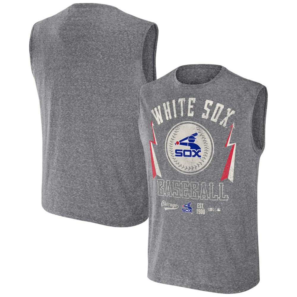 Chicago White Sox Darius Rucker Collection Relaxed-Fit Muscle Tank Top - Charcoal