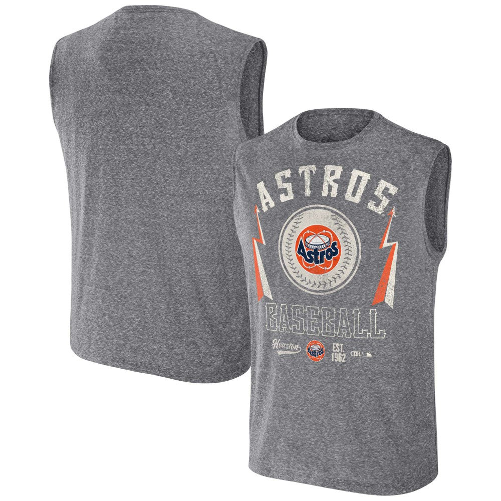 Houston Astros Darius Rucker Collection Relaxed-Fit Muscle Tank Top - Charcoal