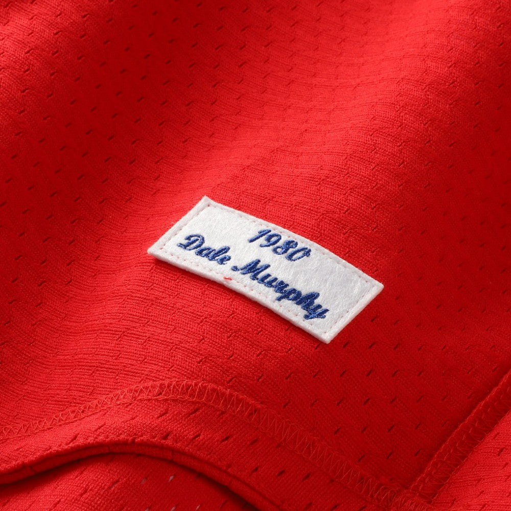 Dale Murphy Atlanta Braves Authentic Batting Practice Jersey - Scarlet | Mitchell & Ness