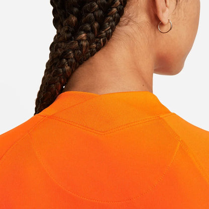 Netherlands Women's EC22 Home Soccer Jersey - Total Orange-Black