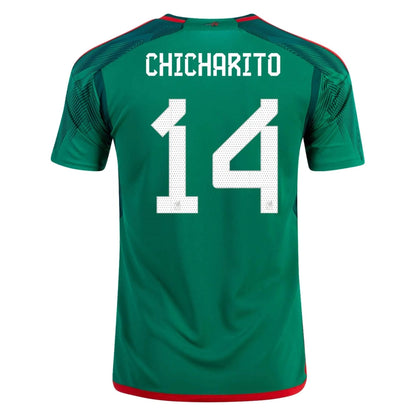 2022-23 Mexico Home Soccer Jersey - Green-Red