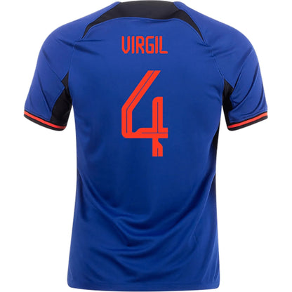 2022-23 Netherlands Women's Away Soccer Jersey - Deep Royal Blue