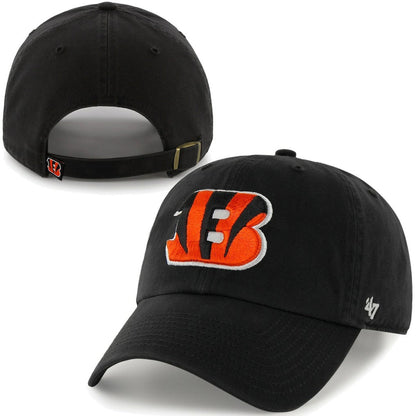 Cincinnati Bengals '47 Brand Cleanup Adjustable Hat - Black discount