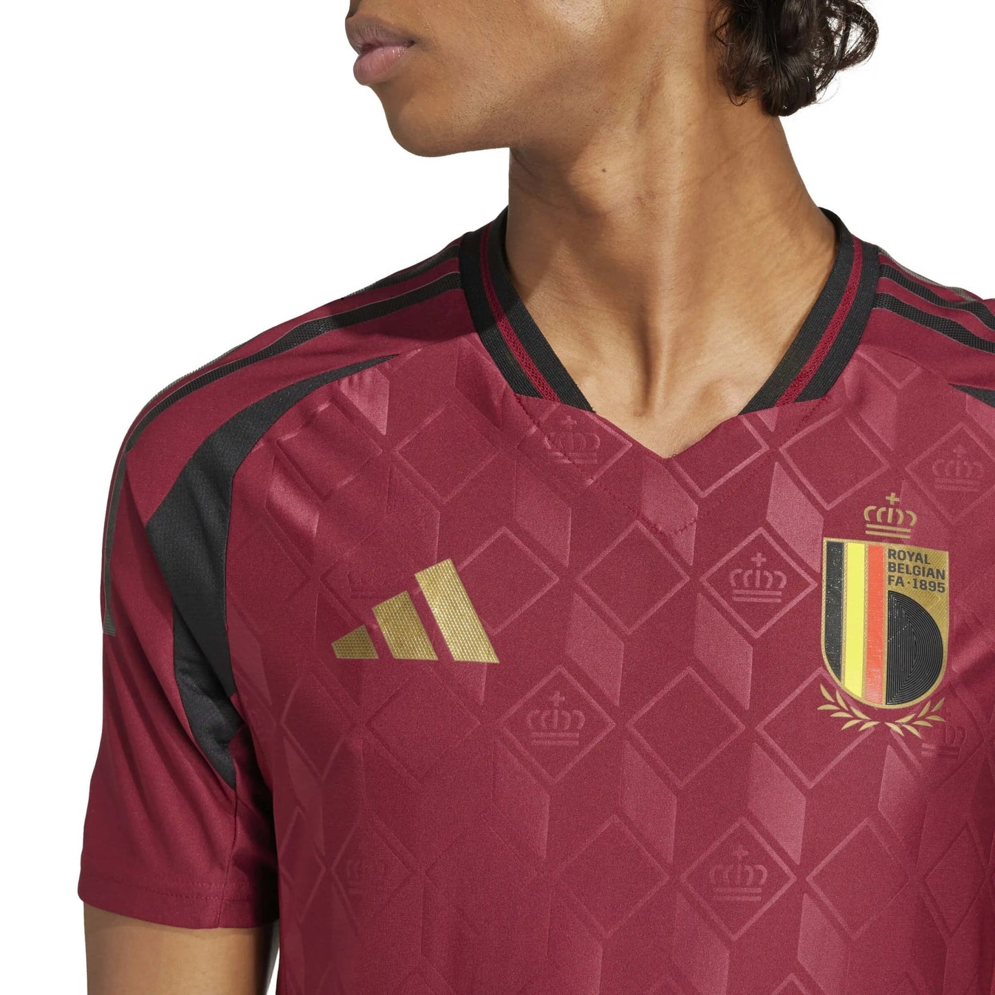 2024-25 Belgium Men's Authentic Home Soccer Jersey