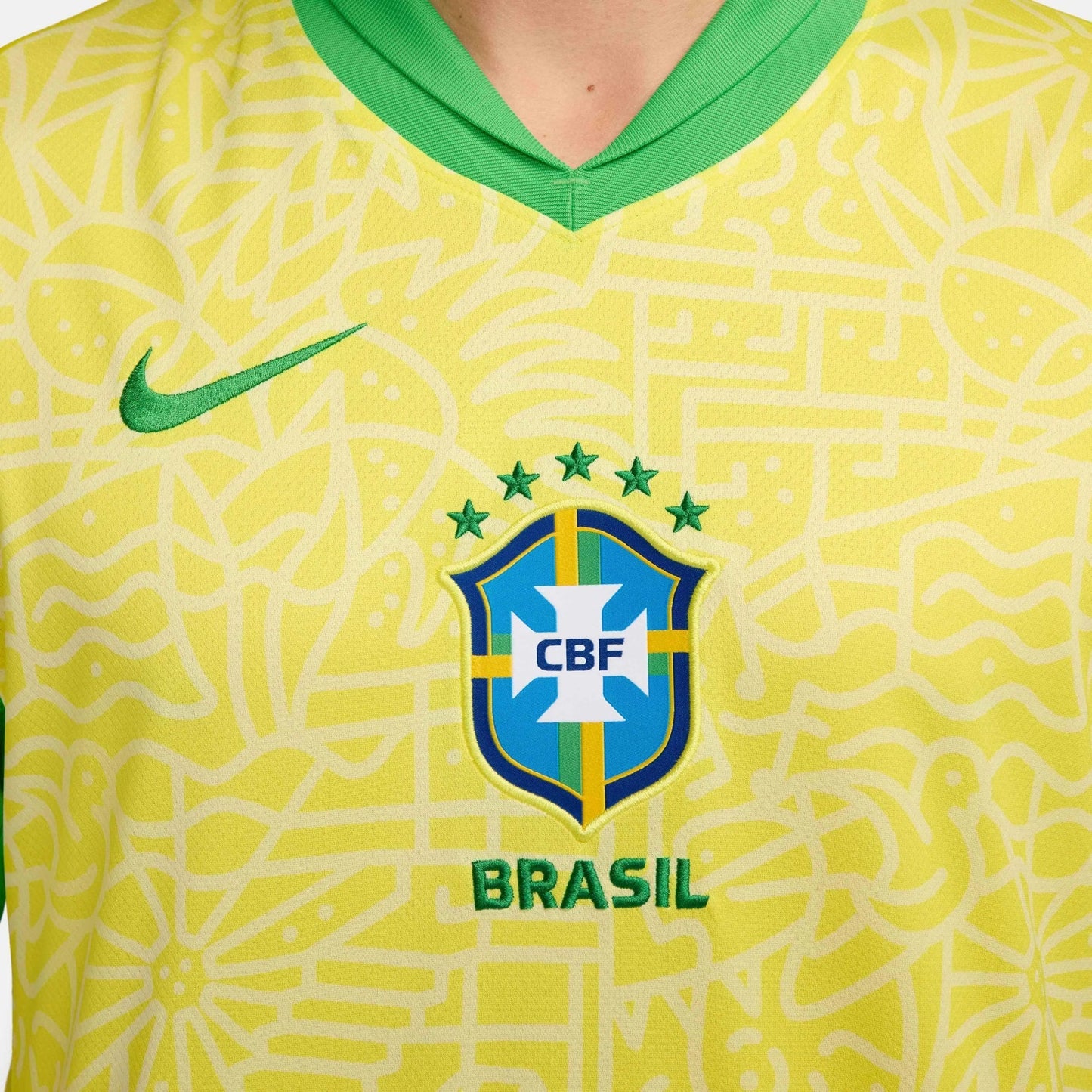 2024-25 Brazil Men's Stadium Home Soccer Jersey