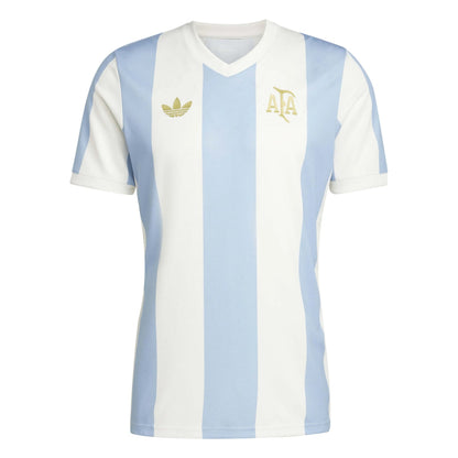 2025 Argentina Men's 50th Anniversary Stadium Soccer Jersey Ambient Sky / Cloud White