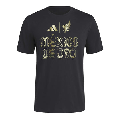 2025 Mexico Men's De Oro HOB Tee Black / Soccr-Mxs-Sxa