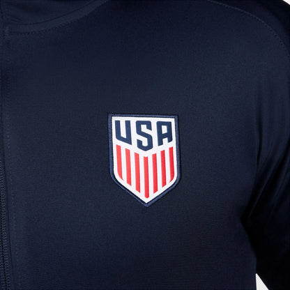 2024-25 USA Men's Strike Hoodie Track Jacket Obsidian/Sport Red/White