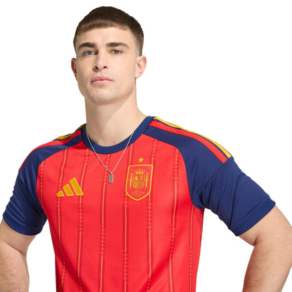 2026 Spain Men's Stadium Home Soccer Jersey Vivid Red