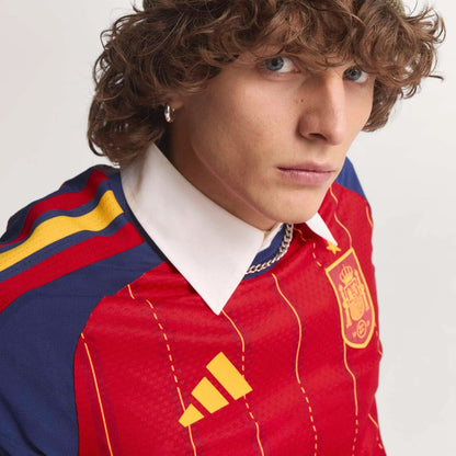 2026 Spain Men's Authentic Home Soccer Jersey Vivid Red
