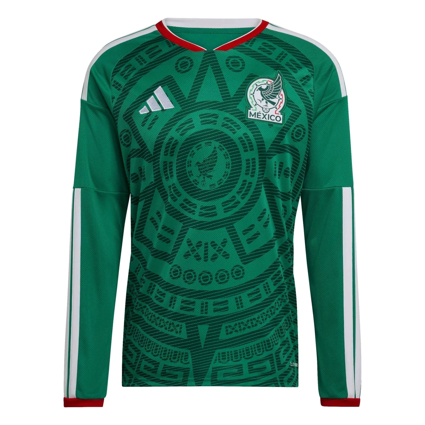 2026 Mexico Men's Stadium Home Long-Sleeve Soccer Jersey Bold Green