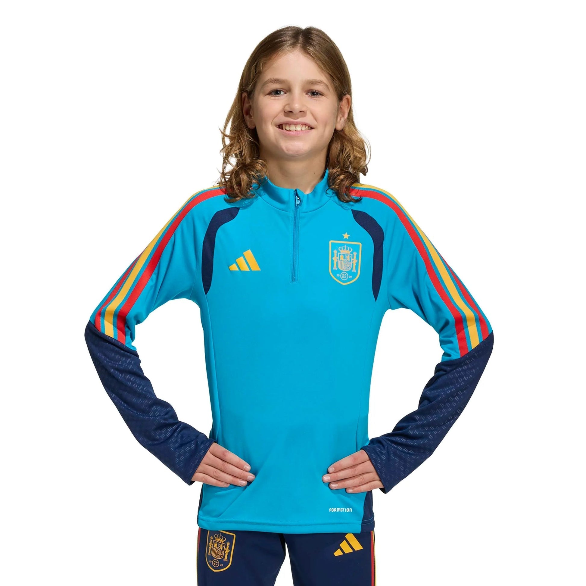 2026 Spain Youth Tiro Training Top Bold Aqua