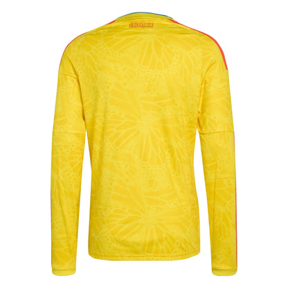 2026 Colombia Men's Stadium Home Long-Sleeve Soccer Jersey Impact Yellow