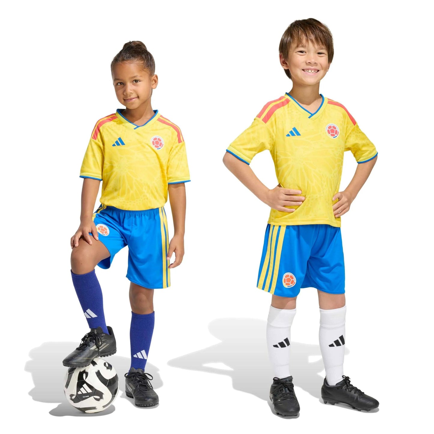 2026 Colombia Kid's Home Mini Kit Impact Yellow / Glory Blue