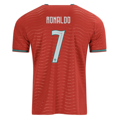 2026 Portugal Men's Stadium Home Soccer Jersey Club Red-Green Lagoon