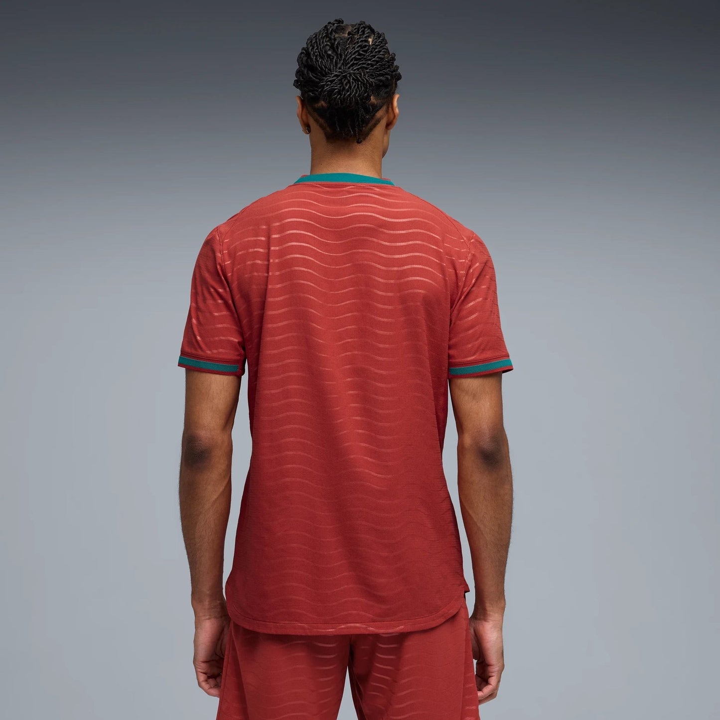 2026 Portugal Men's Authentic Home Soccer Jersey Club Red-Green Lagoon