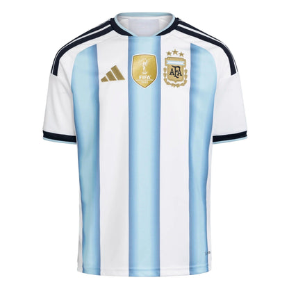 2026 Argentina Youth Stadium Home Soccer Jersey White / Icey Blue / Light Blue