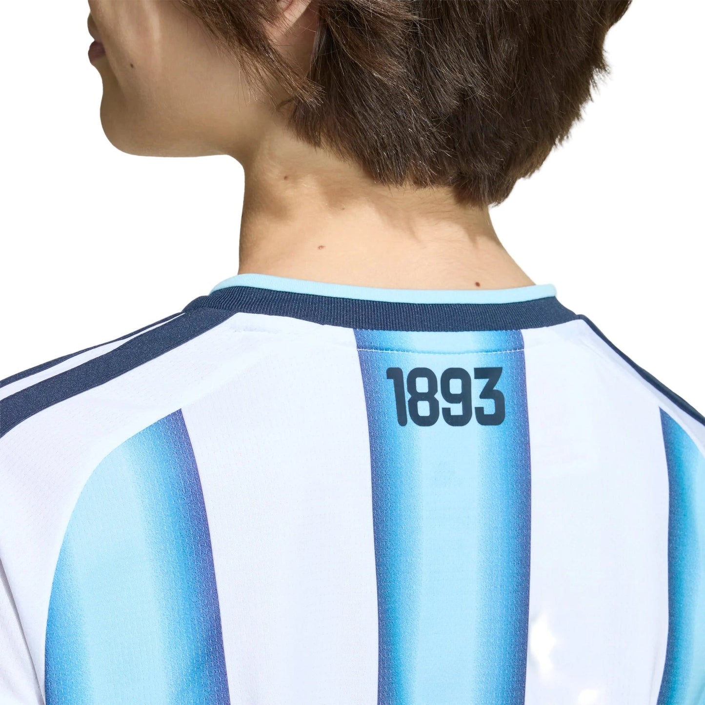 2026 Argentina Youth Stadium Home Soccer Jersey White / Icey Blue / Light Blue