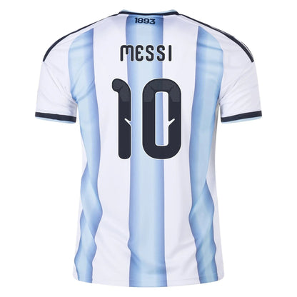 2026 Argentina Youth Stadium Home Soccer Jersey White / Icey Blue / Light Blue
