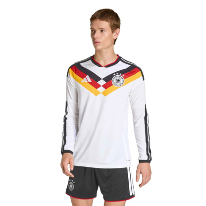 2026 Germany Men's Stadium Home Long-Sleeve Soccer Jersey White