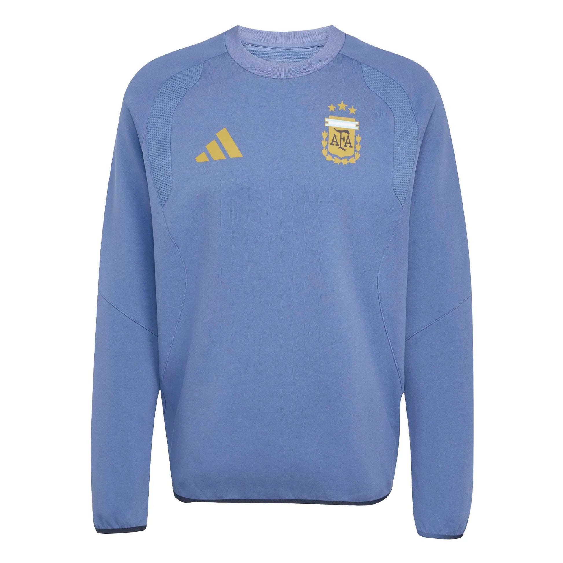 2026 Argentina Men's Tiro Travel Crewneck Sweatshirt Crew Blue