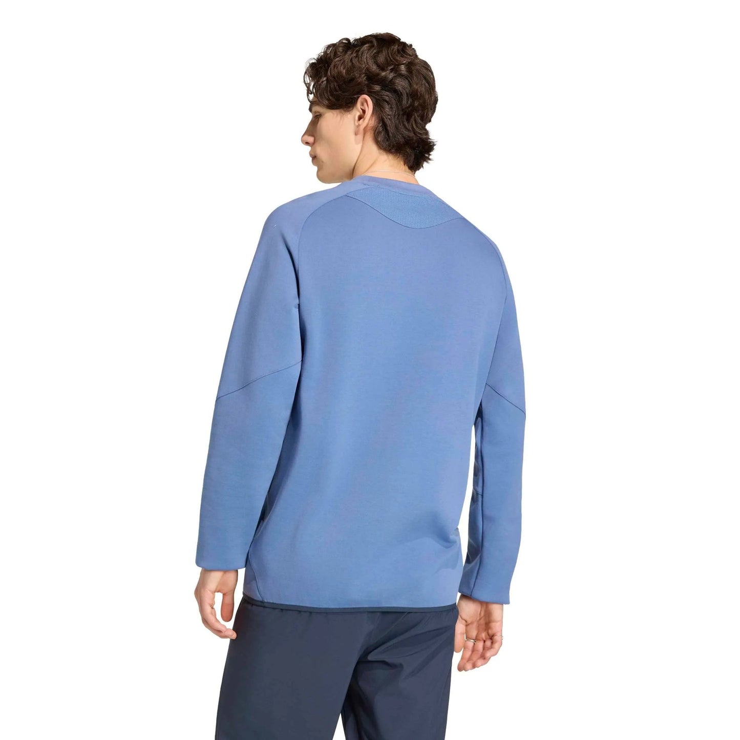 2026 Argentina Men's Tiro Travel Crewneck Sweatshirt Crew Blue