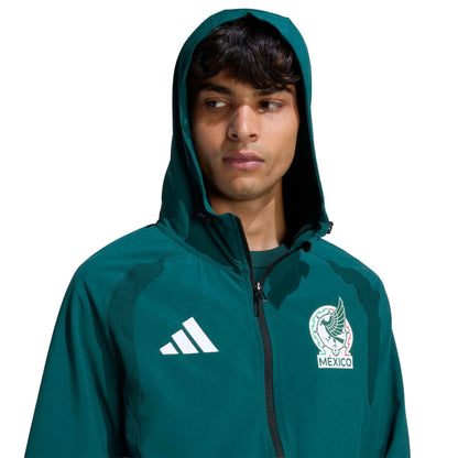 2026 Mexico Men's Tiro Travel Full Zip Windbreaker Aurora Ivy