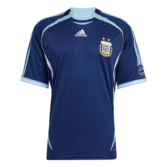 2006 Argentina Men's Retro Stadium Away Soccer Jersey Dark Blue