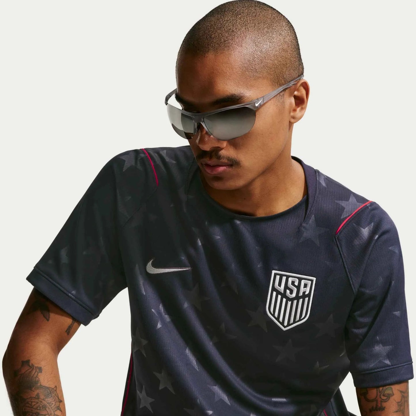 2026-27 USMNT Men's Stadium Away Soccer Jersey Dark Obsidian/Pure Platinum
