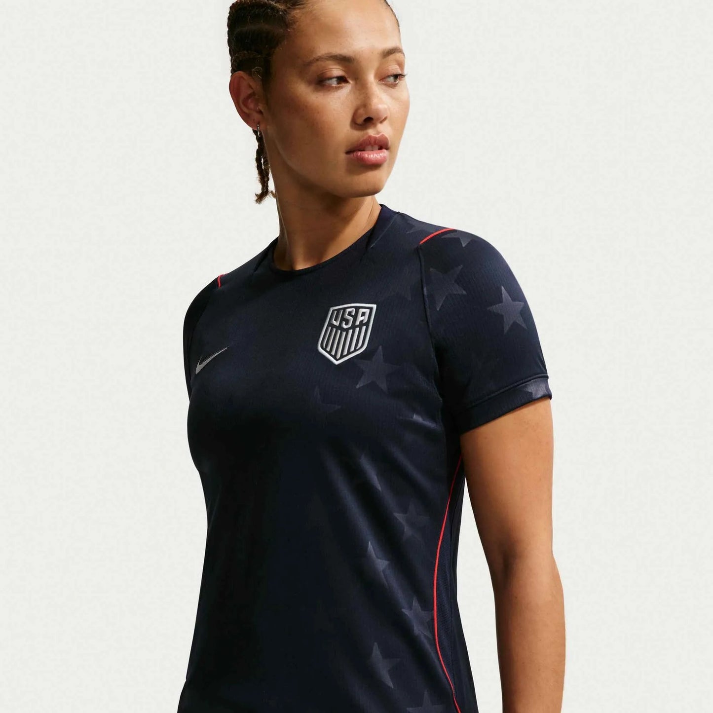2026-27 USMNT Women's Stadium Away Soccer Jersey Dark Obsidian/Pure Platinum