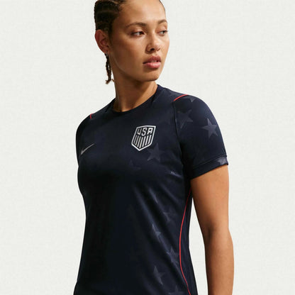 2026-27 USMNT Women's Stadium Away Soccer Jersey Dark Obsidian/Pure Platinum