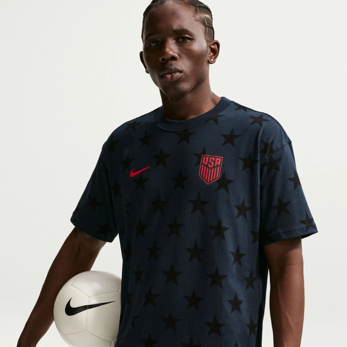2026-27 USMNT Men's All Over Print Tee Dark Obsidian