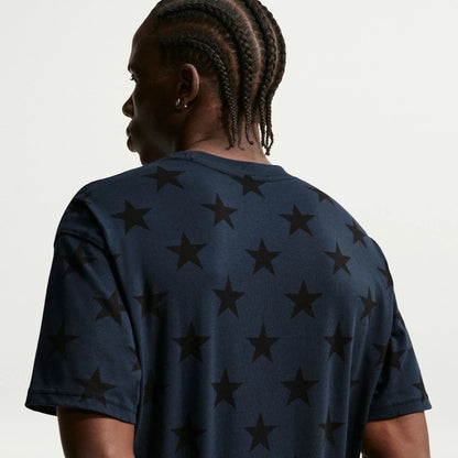 2026-27 USMNT Men's All Over Print Tee Dark Obsidian
