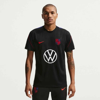 2026-27 USMNT Men's Strike Top Black/Deep Royal Blue/Challenge Red