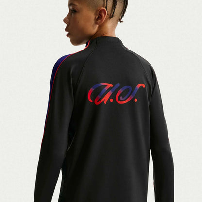 2026-27 USMNT Youth Strike Drill Top Black/Deep Royal Blue/Challenge Red