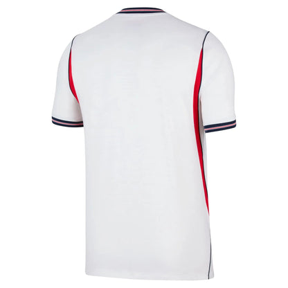 2026-27 England Men's Stadium Home Soccer Jersey White/Speed Red/Obsidian/Obsidian