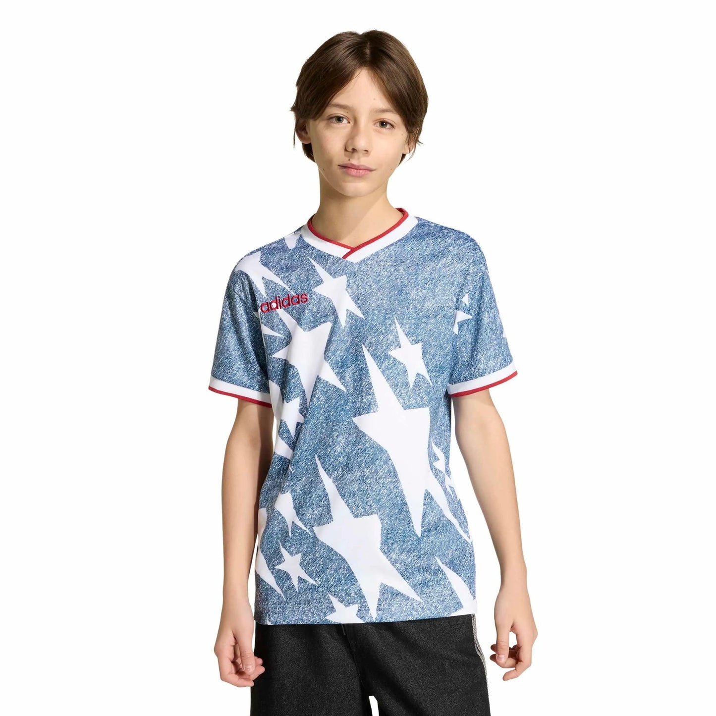 USA Youth Denim Graphic Jersey White / Dark Blue