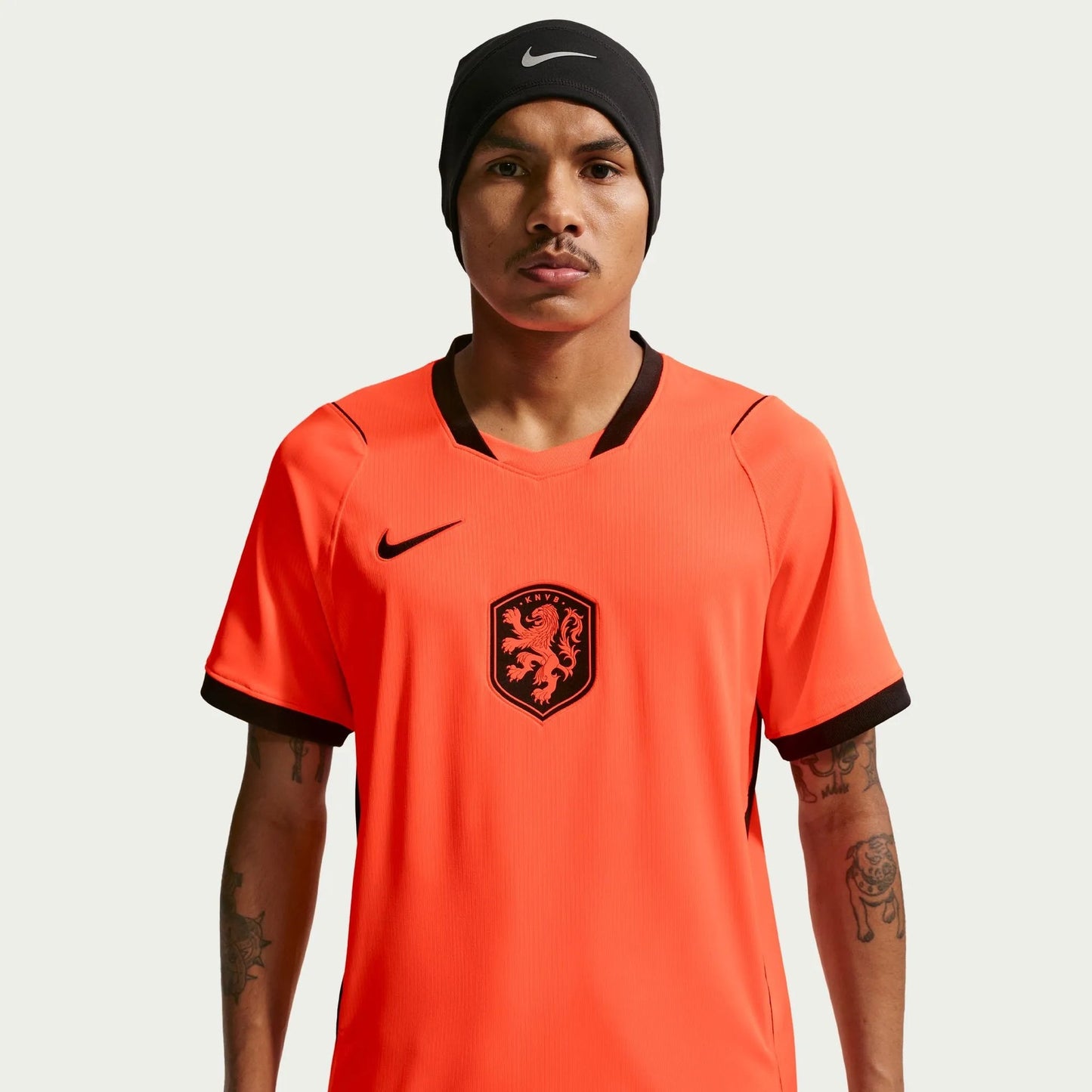 2026-27 Netherlands Men's Stadium Home Soccer Jersey Hyper Crimson/Black