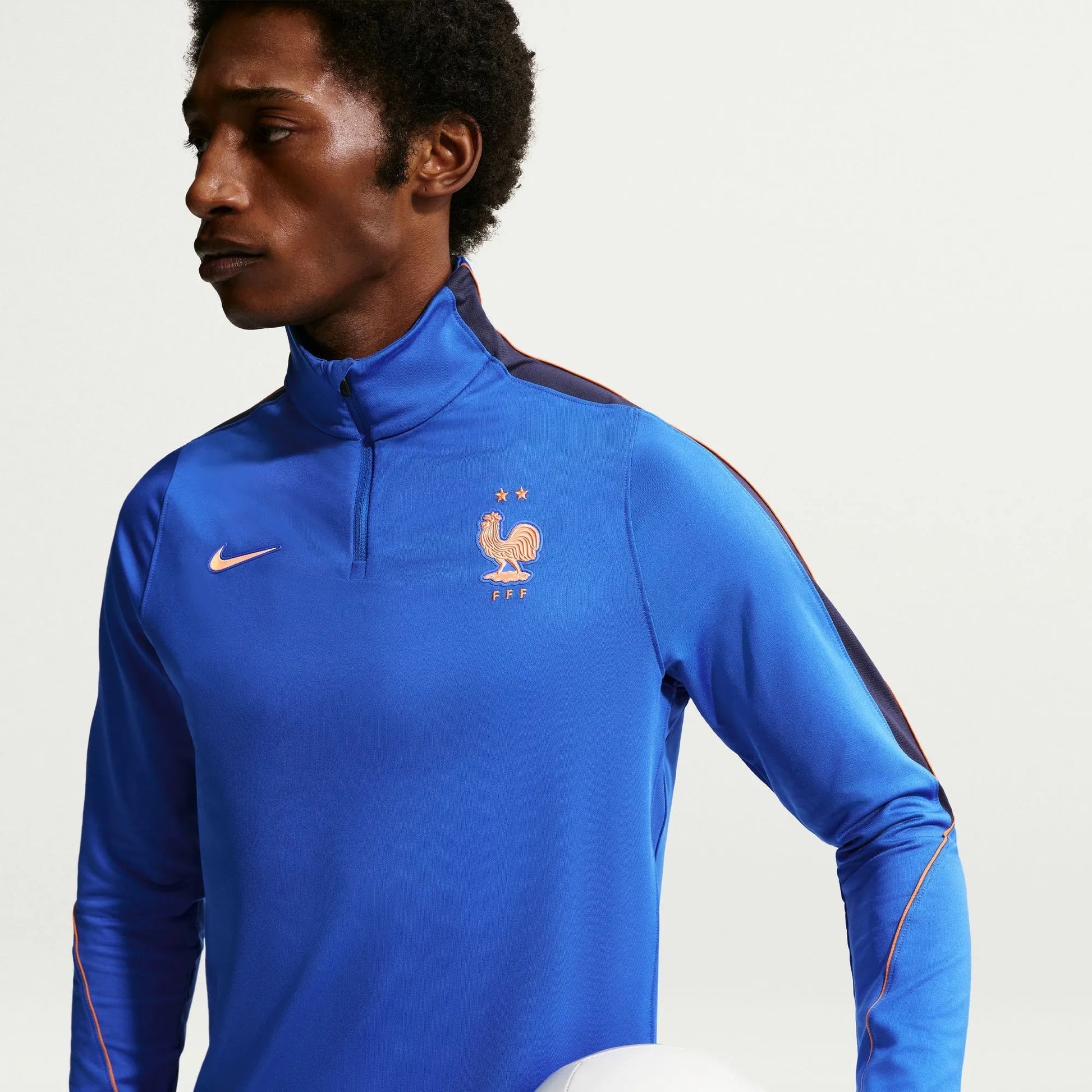 2026-27 France Men's Strike Drill Top Game Royal/Metallic Copper